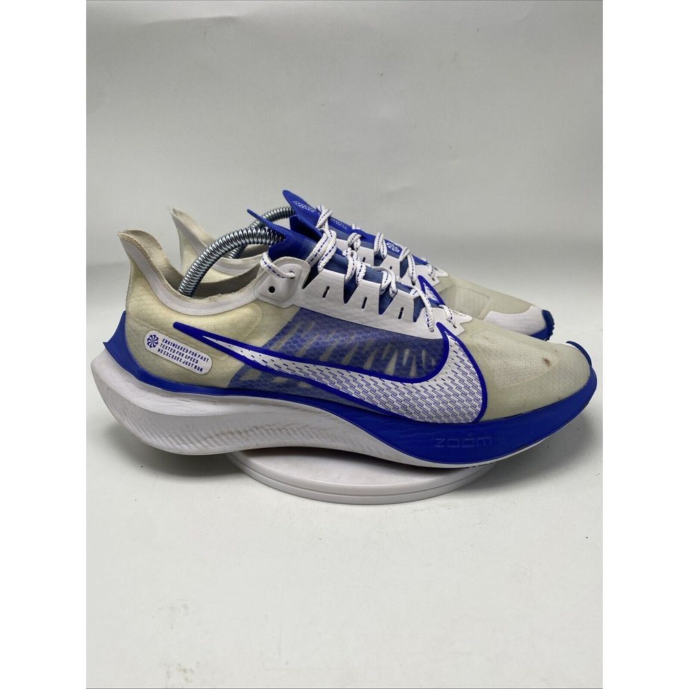 Nike Zoom Gravity Men Size 10 White Blue Athletic Sneakers 3689